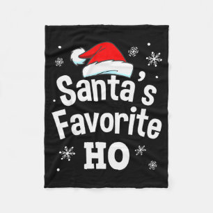 Weihnachtsmanns Lieblings-Ho-Shirt, Erwachsener Un Fleecedecke