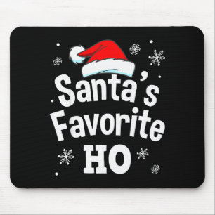 Weihnachtsmanns Lieblings-Ho-Shirt, Erwachsener Un Mousepad
