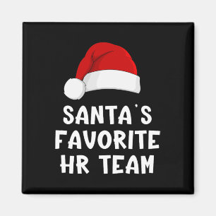 Weihnachtsmanns Lieblings-Hr-Team Lustige Personal Magnet