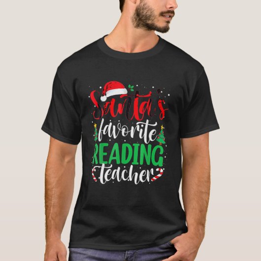 Weihnachtsmann's Lieblings-Lehrer Weihnachten T-Shirt (Vorderseite)