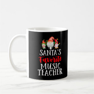 Weihnachtsmanns Lieblings-Musiklehrer Lustiger Wei Kaffeetasse