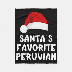 Weihnachtsmanns Lieblings Peruanischer Lustiger Xm Fleecedecke