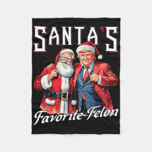 Weihnachtsmanns Lieblings-Straftäter Santa Claus T Fleecedecke