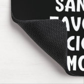 Weihnachtsmanns Lieblings-Zigarrenraucher Lustiges Mousepad (Ecke)