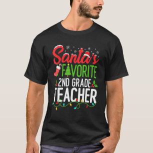 Weihnachtsmanns Lieblings-Zweitklassenlehrer Weihn T-Shirt