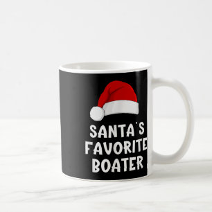 Weihnachtsmanns Lieblingsbooter Lustiges Pajama-Bo Kaffeetasse