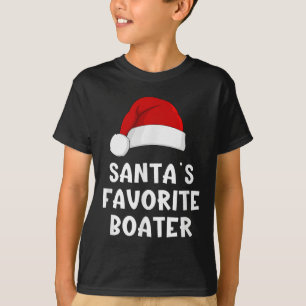 Weihnachtsmanns Lieblingsbooter Lustiges Pajama-Bo T-Shirt