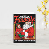 Weihnachtsmanns Lieblingsenttäuschung Lustig Sarka Karte (Gelbe Blume)