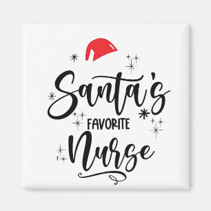 Weihnachtsmanns Lieblingskrankenschwester Weihnach Magnet