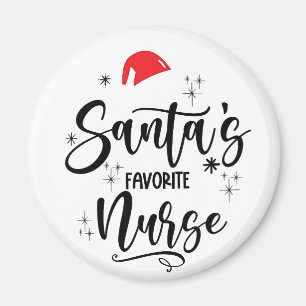 Weihnachtsmanns Lieblingskrankenschwester Weihnach Magnet