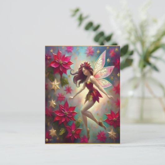 Weihnachtsmannschaft - Auburn Hair Postkarte (Stehend Vorderseite)