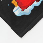 Weihnachtsmannschaft Baustellen LKW Bagger San Fleecedecke (Ecke)