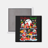Weihnachtsmannschaft Baustellen LKW Bagger San Magnet (Vorderseite/Rückseite)