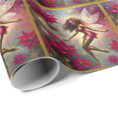 Weihnachtsmannschaft - Braun Naturhaar Geschenkpapier (Rolleneckpunkt)