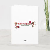 Weihnachtsmannschaft - Braun Naturhaar Karte (Rückseite)