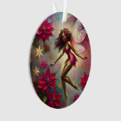 Weihnachtsmannschaft - Braun Naturhaar Ornament (Vorderseite)