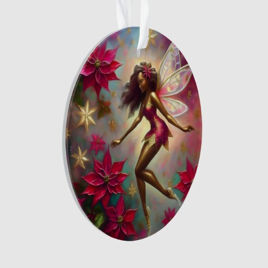 Weihnachtsmannschaft - Braun Naturhaar Ornament (Vorderseite)