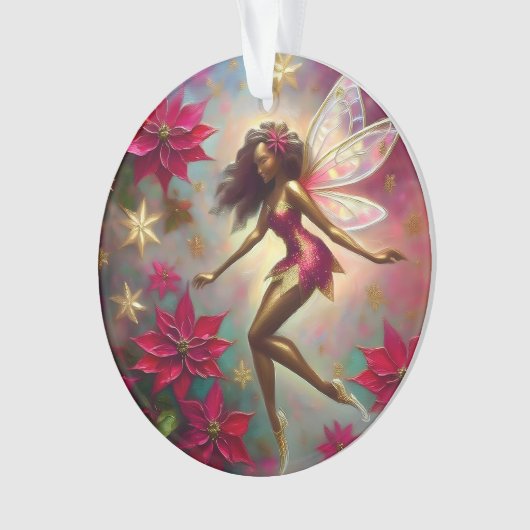 Weihnachtsmannschaft - Braun Naturhaar Ornament (Vorderseite)