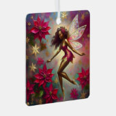 Weihnachtsmannschaft - Braun Naturhaar Ornament Aus Metall (Vorderseite Rechts)