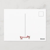 Weihnachtsmannschaft - Braun Naturhaar Postkarte (Rückseite)