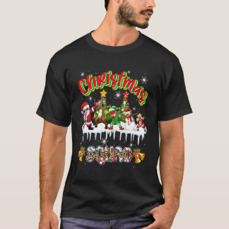 Weihnachtsmannschaft Dabbing Mops Hund Santa Renti T-Shirt