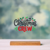 Weihnachtsmannschaft Festliche Feiertage Acrylschild (Neutral)