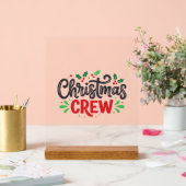 Weihnachtsmannschaft Festliche Feiertage Acrylschild (Hochzeit)