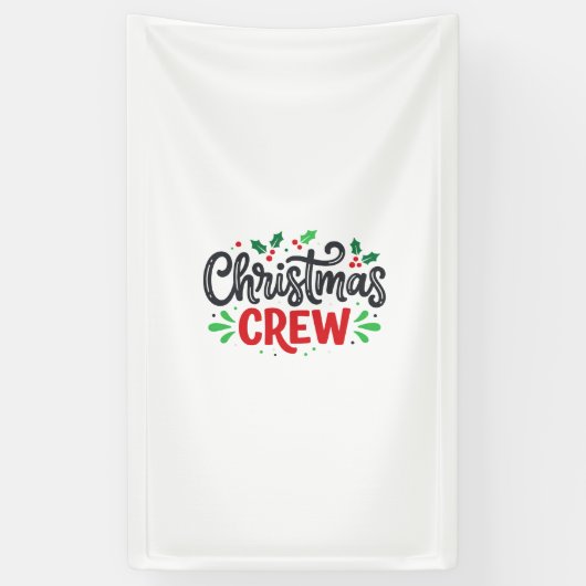Weihnachtsmannschaft Festliche Feiertage Banner (Vertikal)