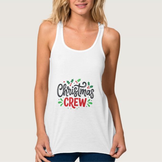 Weihnachtsmannschaft Festliche Feiertage Tank Top (Vorderseite)