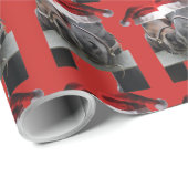 Weihnachtsmannschaft Geschenkpapier (Rolleneckpunkt)