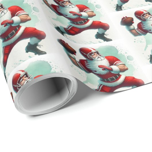 Weihnachtsmannschaft Geschenkpapier (Rolleneckpunkt)