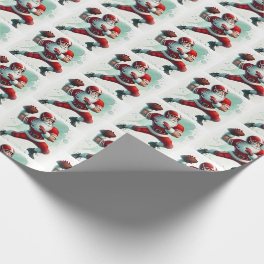 Weihnachtsmannschaft Geschenkpapier (Ecke)