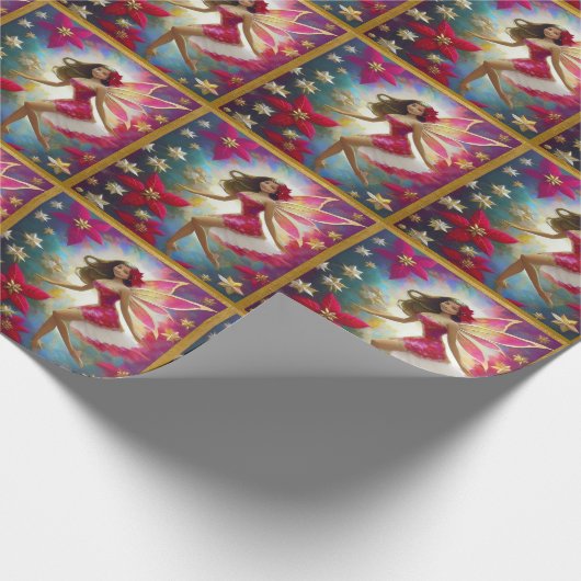 Weihnachtsmannschaft - Hellbraune Haare Geschenkpapier (Ecke)