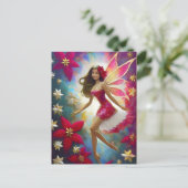 Weihnachtsmannschaft - Hellbraune Haare Postkarte (Stehend Vorderseite)
