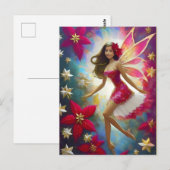 Weihnachtsmannschaft - Hellbraune Haare Postkarte (Vorne/Hinten)