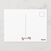 Weihnachtsmannschaft - Hellbraune Haare Postkarte (Rückseite)