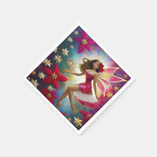 Weihnachtsmannschaft - Hellbraune Haare Serviette (Ecke)