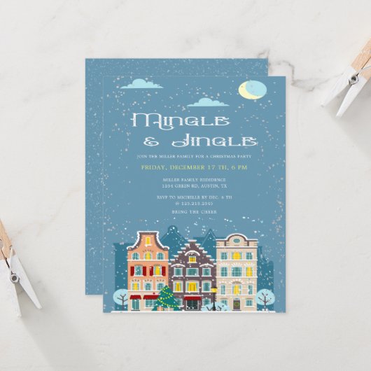 Weihnachtsmannschaft Karte (Vorderseite/Rückseite Beispiel)