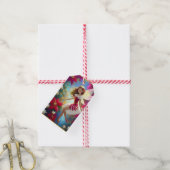 Weihnachtsmannschaft - Kupfer Ingwer Haar Geschenkanhänger (Mit Garn)
