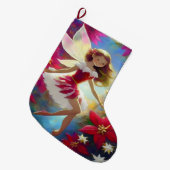 Weihnachtsmannschaft - Kupfer Ingwer Haar Großer Weihnachtsstrumpf (Vorderansicht (hängend))