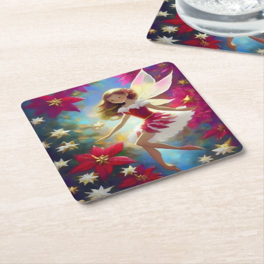 Weihnachtsmannschaft - Kupfer Ingwer Haar Rechteckiger Pappuntersetzer (angewinkelt)