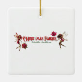 Weihnachtsmannschaft - Light Auburn Hair Keramikornament (Rückseite)