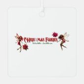 Weihnachtsmannschaft - Light Auburn Hair Ornament Aus Metall (Rückseite)