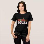 Weihnachtsmannschaft | Lustiges passendes Holiday- Tri-Blend Shirt (Vorderseite voll)