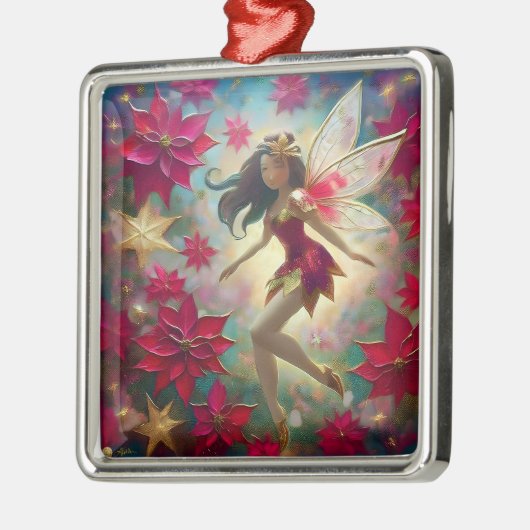 Weihnachtsmannschaft - Mittelbraune Haare Ornament Aus Metall (Links)