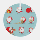 Weihnachtsmannschaft. Ornament Aus Glas (Rückseite)