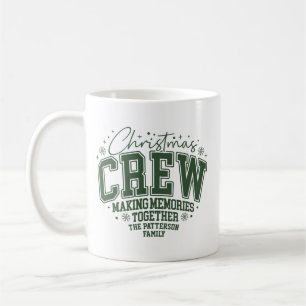 Weihnachtsmannschaft Personalisierter Familienname Kaffeetasse