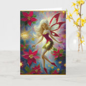 Weihnachtsmannschaft - Platinum Blonde Hair Karte (Gelbe Blume)