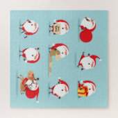 Weihnachtsmannschaft. Puzzle (Horizontal)