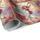 Weihnachtsmannschaft - Rose Rotes Haar Geschenkpapier (Rolleneckpunkt)